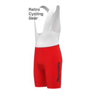 43 red Reynolds Retro Bib Cycling Shorts