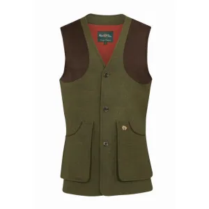 Alan Paine Combrook Mens Tweed Shooting Waistcoat - Maple