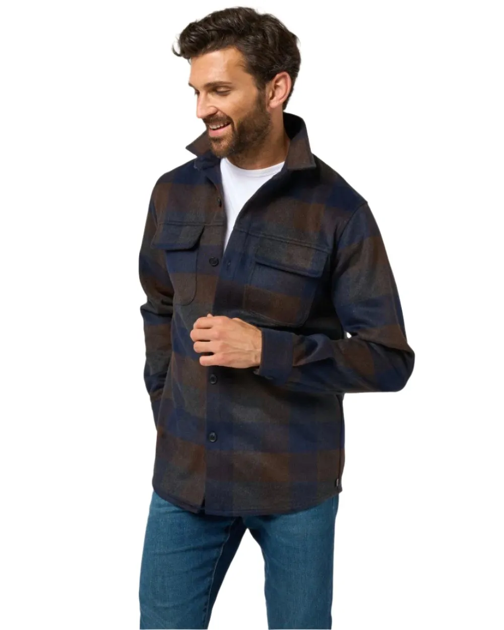 Alan Paine Mens Ripley Plaid Shacket