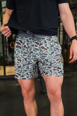 Athletic Short - Retro Duck Camo - Grey Liner