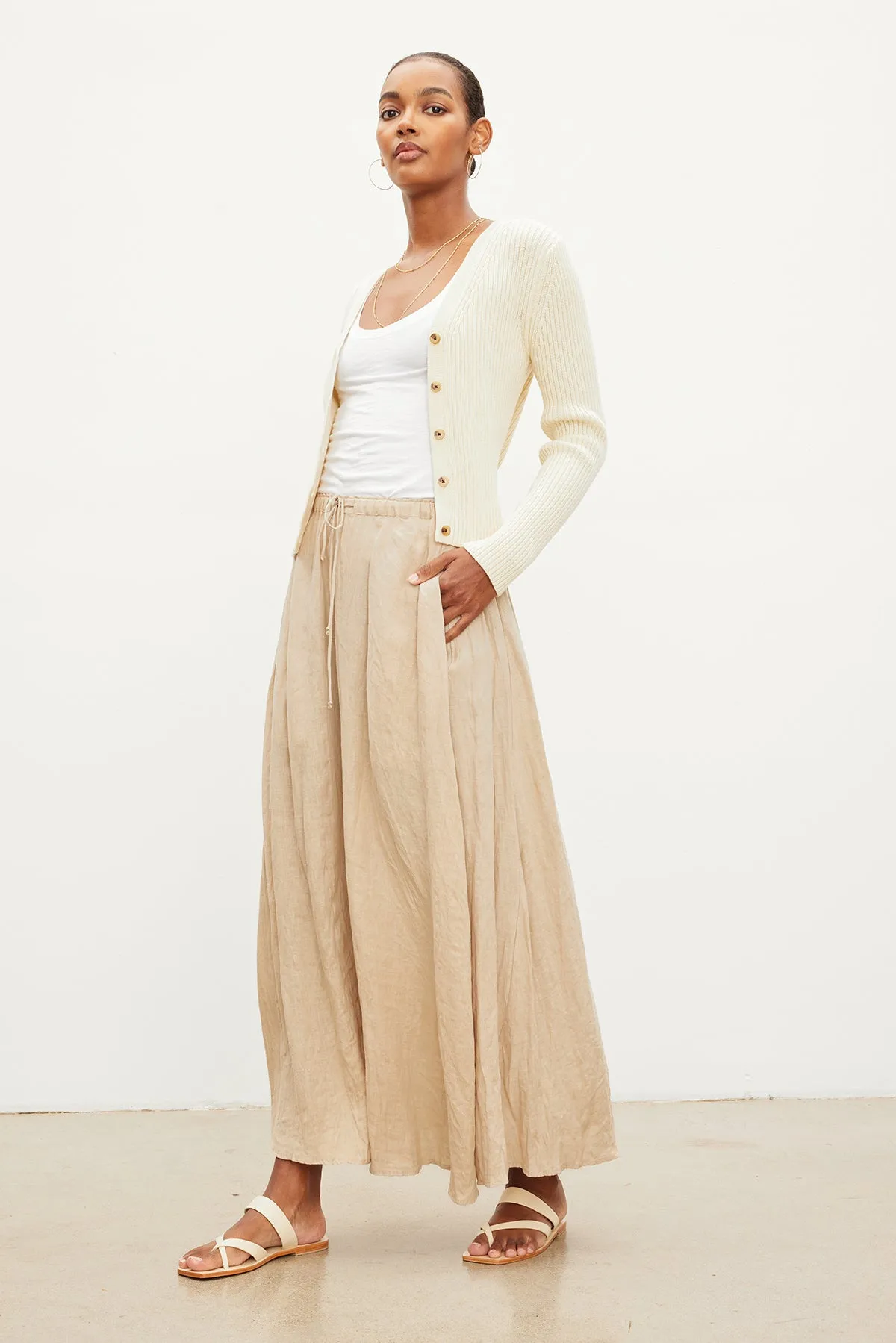 BAILEY LINEN MAXI SKIRT