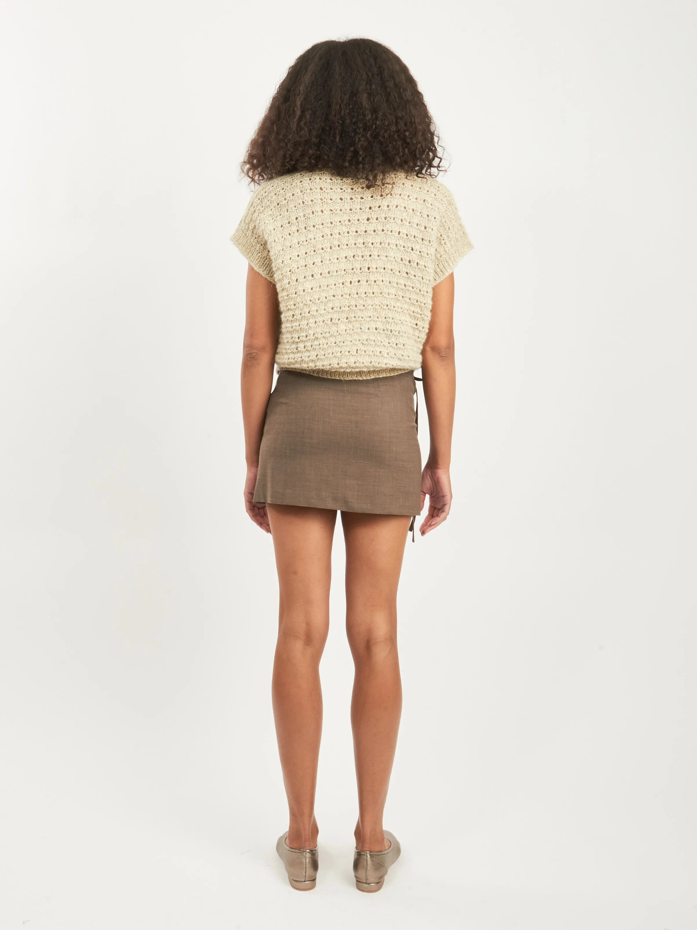 Brown Drari Skirt