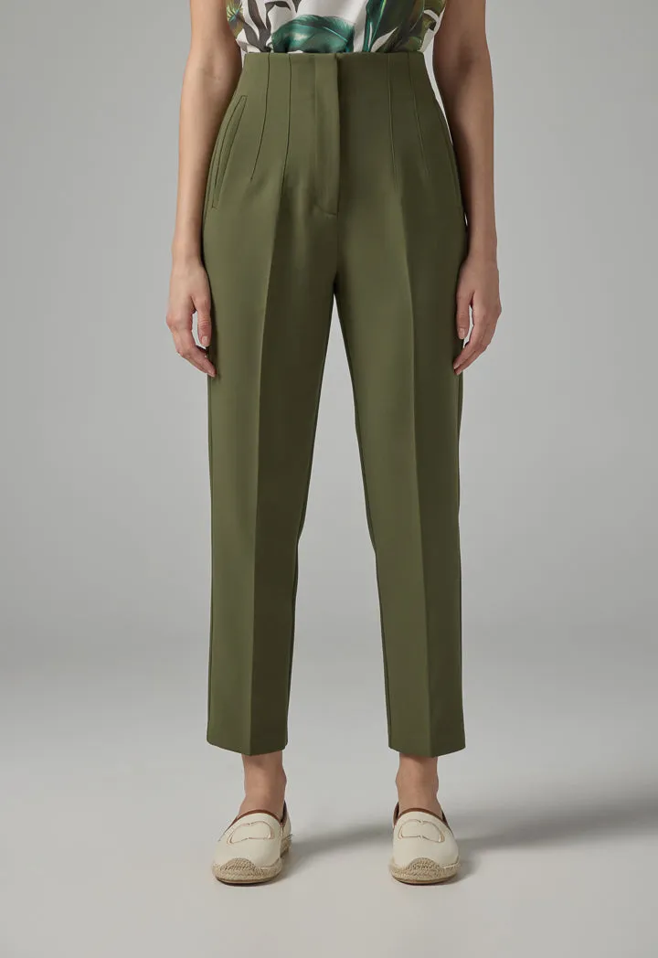 Choice Basic Straight Cut Trousers Khaki