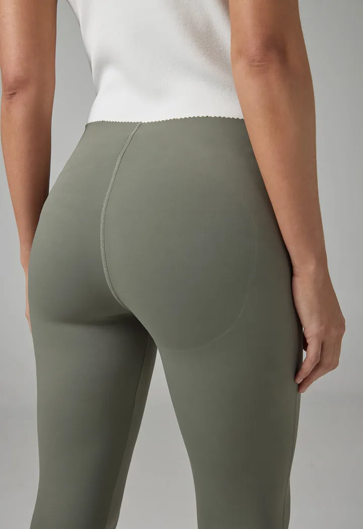 Choice Solid Basic Leggings Khaki