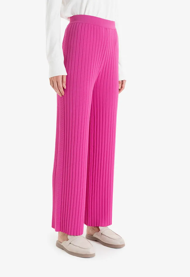 Choice Trousers With Striped Pattern  Pink