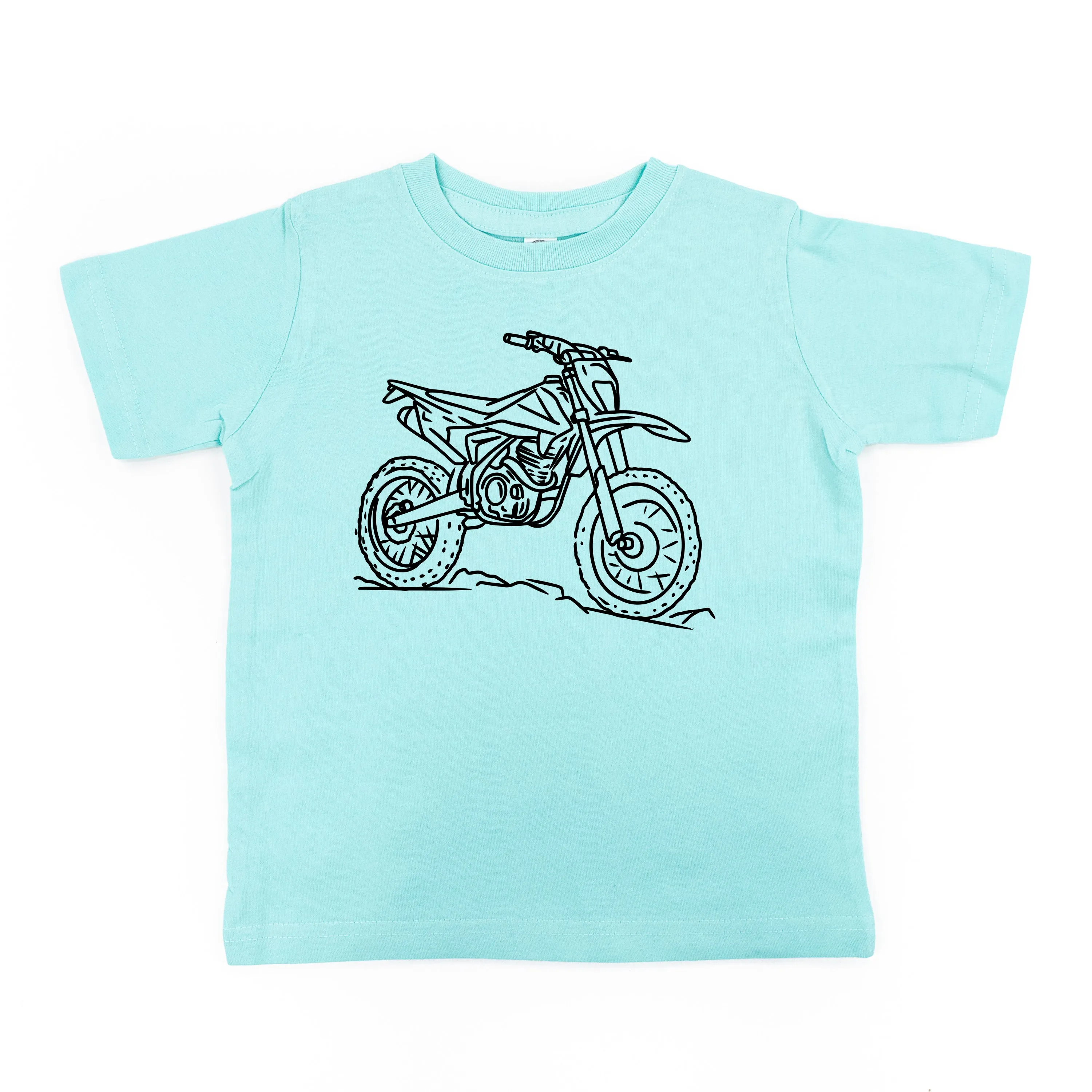 DIRT BIKE - Minimalist Design - Short Sleeve Child Shirt