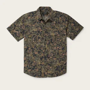 FILSON'S WASHED SHORT SLEEVE FEATHER CLOTH SHIRT