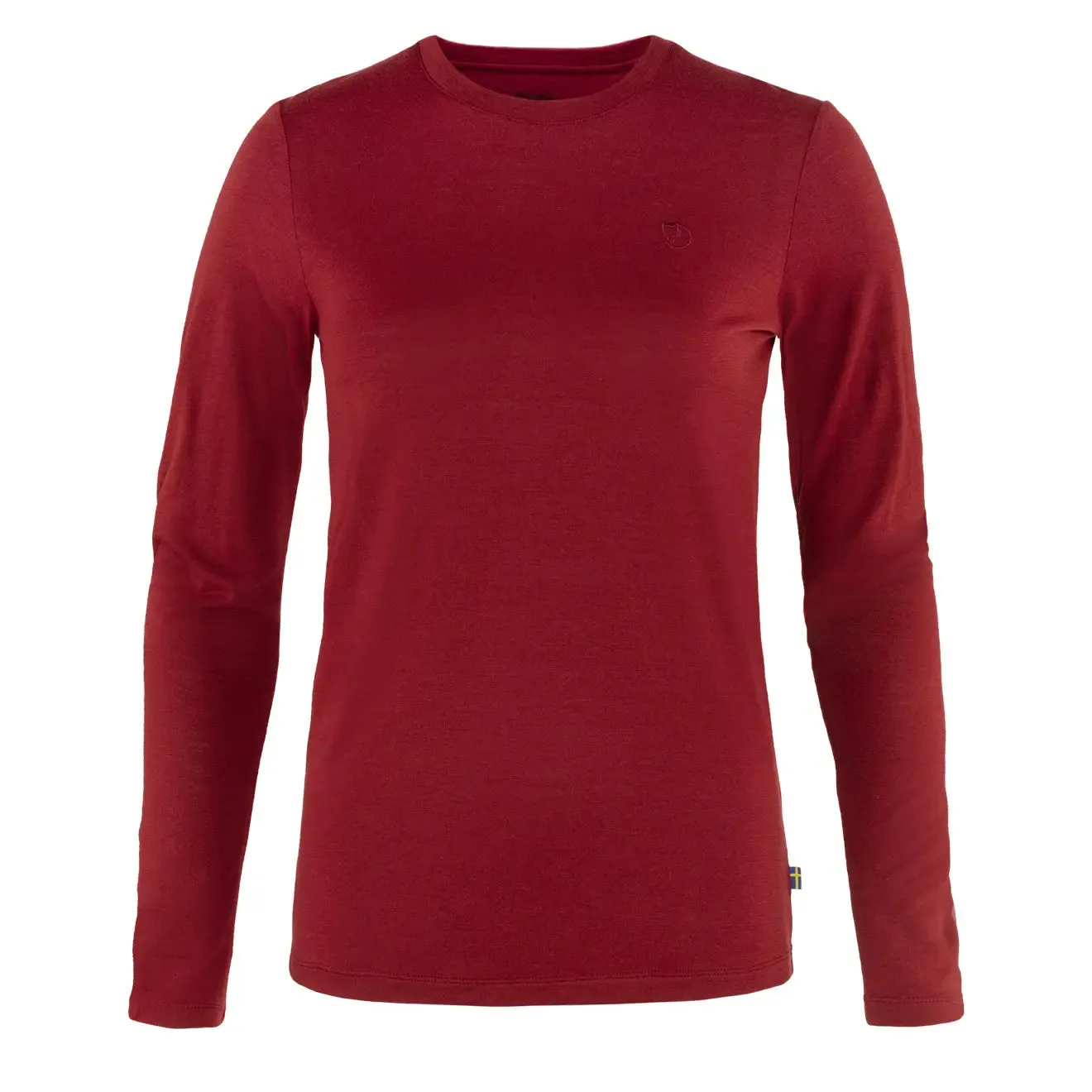 Fjallraven Womens Abisko Wool LS T-Shirt Pomegranate Red