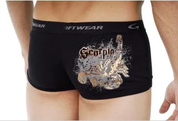 Go Softwear Astrology Retro Shorts Capricorn Black 2814 Size M