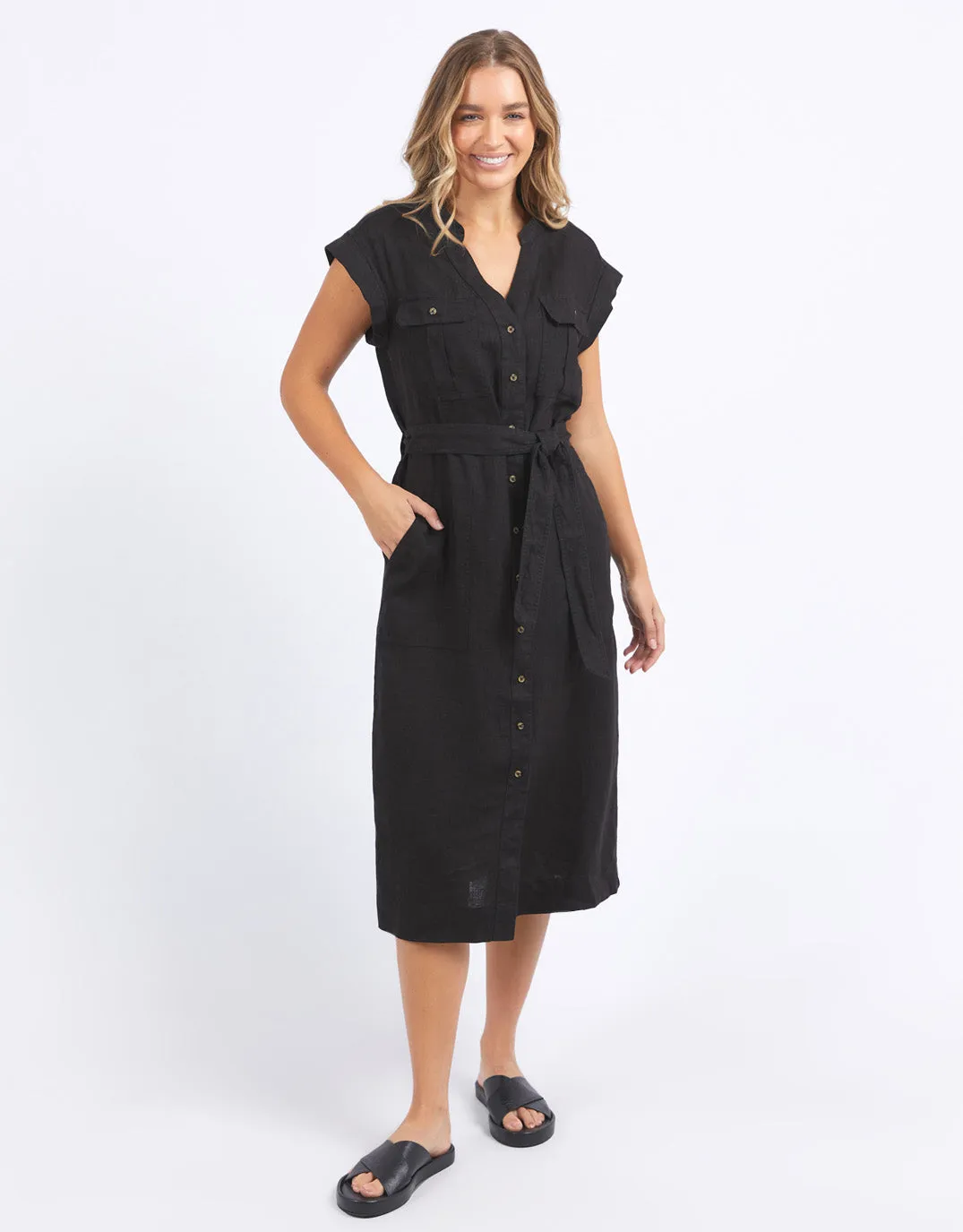 Harlow Midi Dress - Black