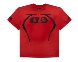 Hellstar Studios Warm Up Short Sleeve Tee Shirt Red