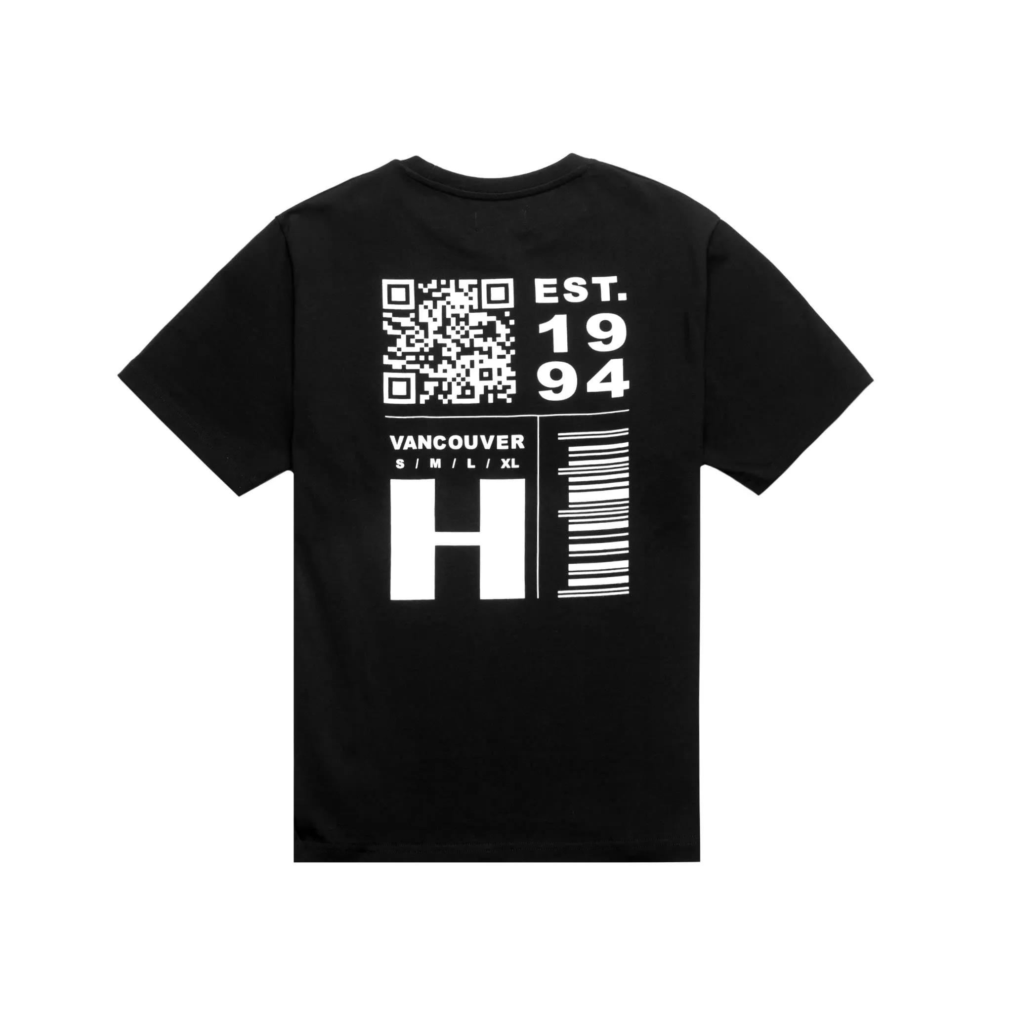 HOMME  QR Code Print Tee Black