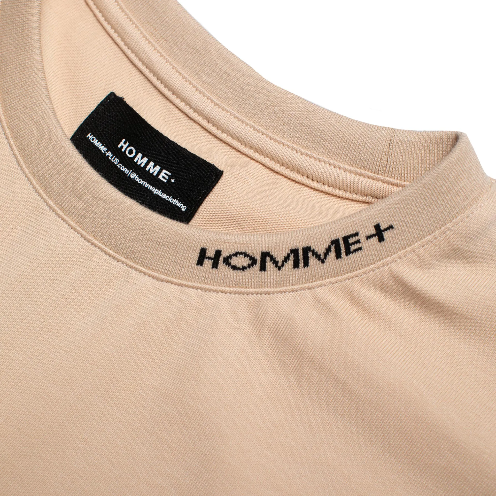 HOMME  QR Code Print Tee Sand