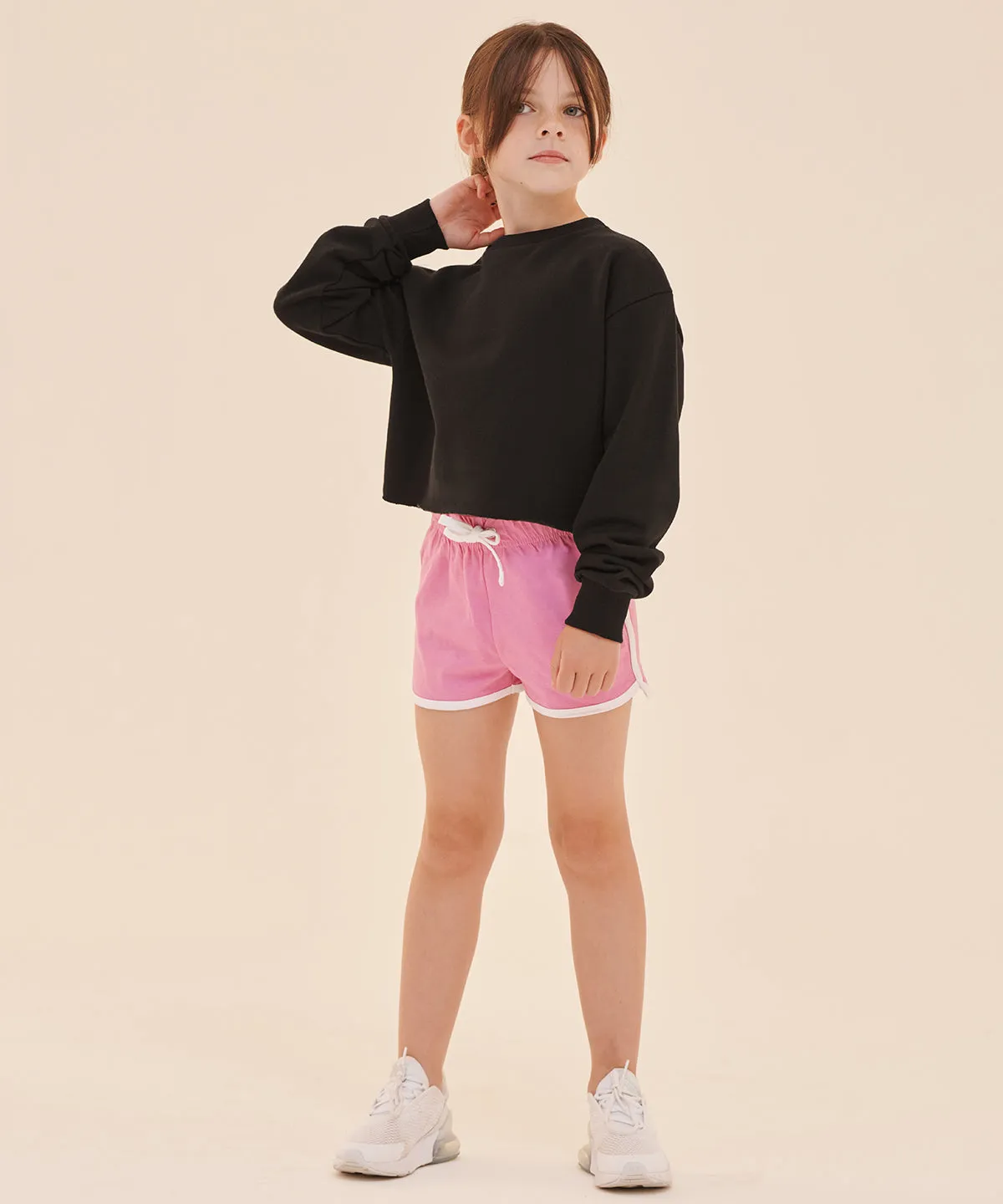 Kids retro shorts | Red/White