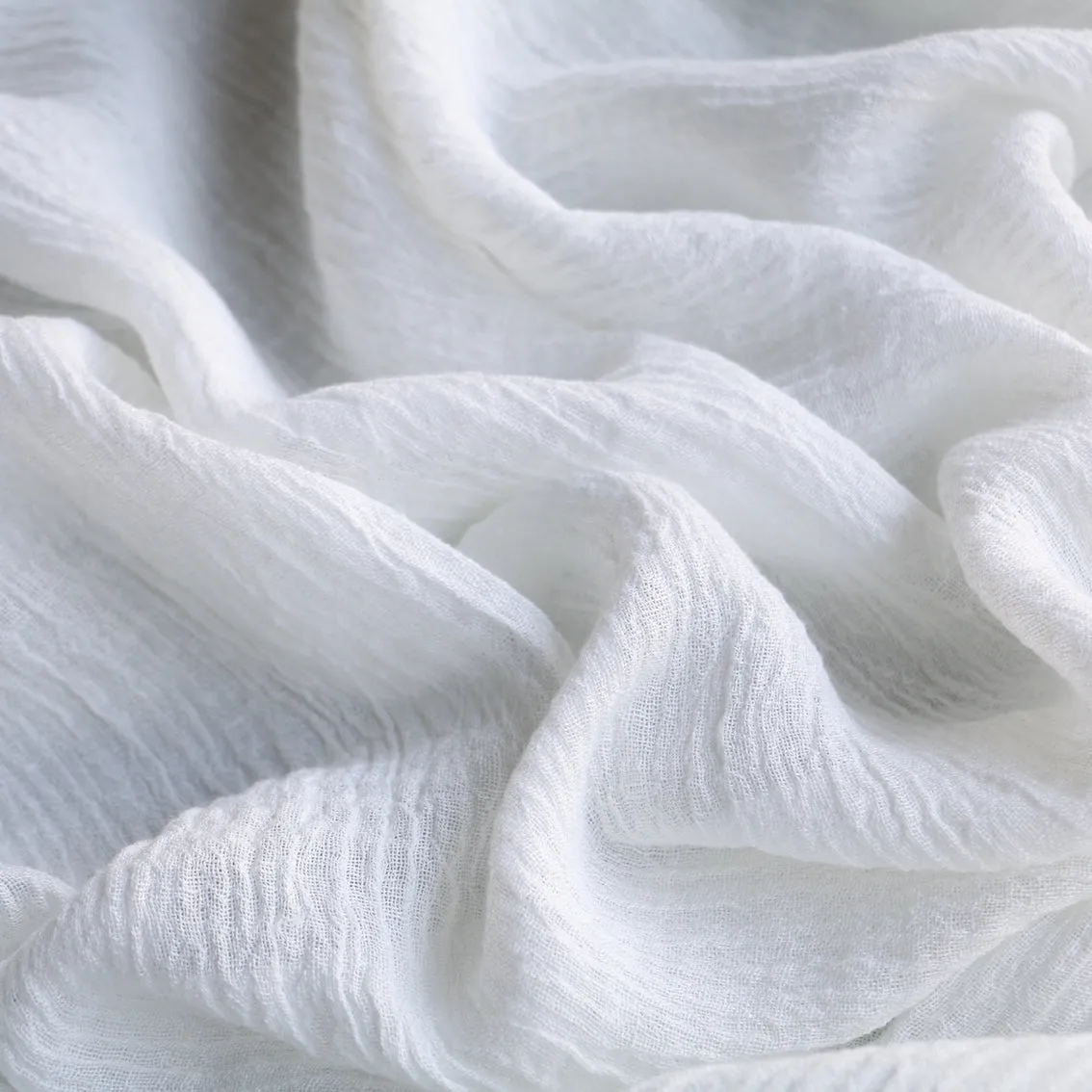 Lisbon Ivory Crinkle Linen