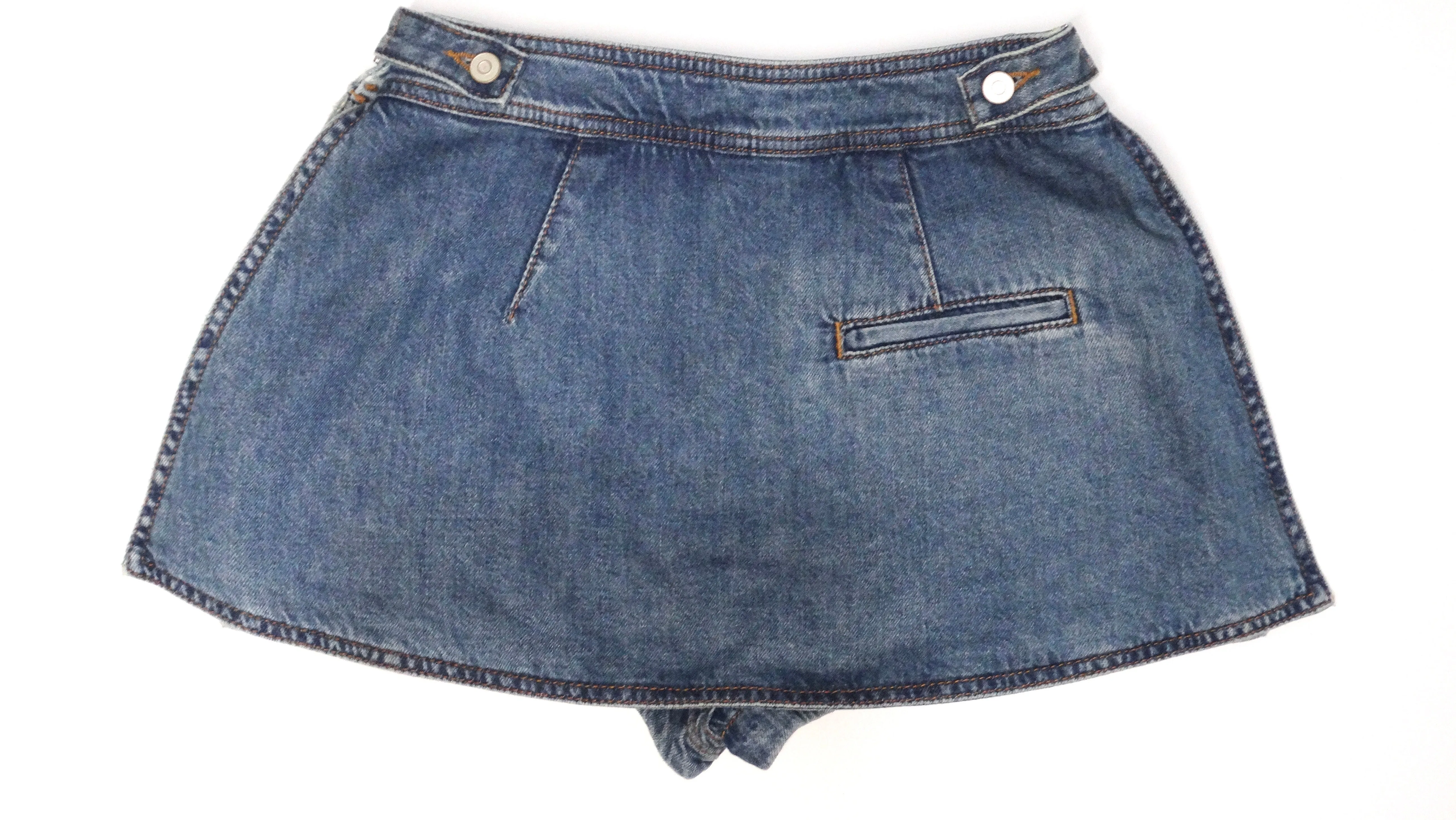 Loewe Paula Ibiza's Denim Anagram Mini Skort