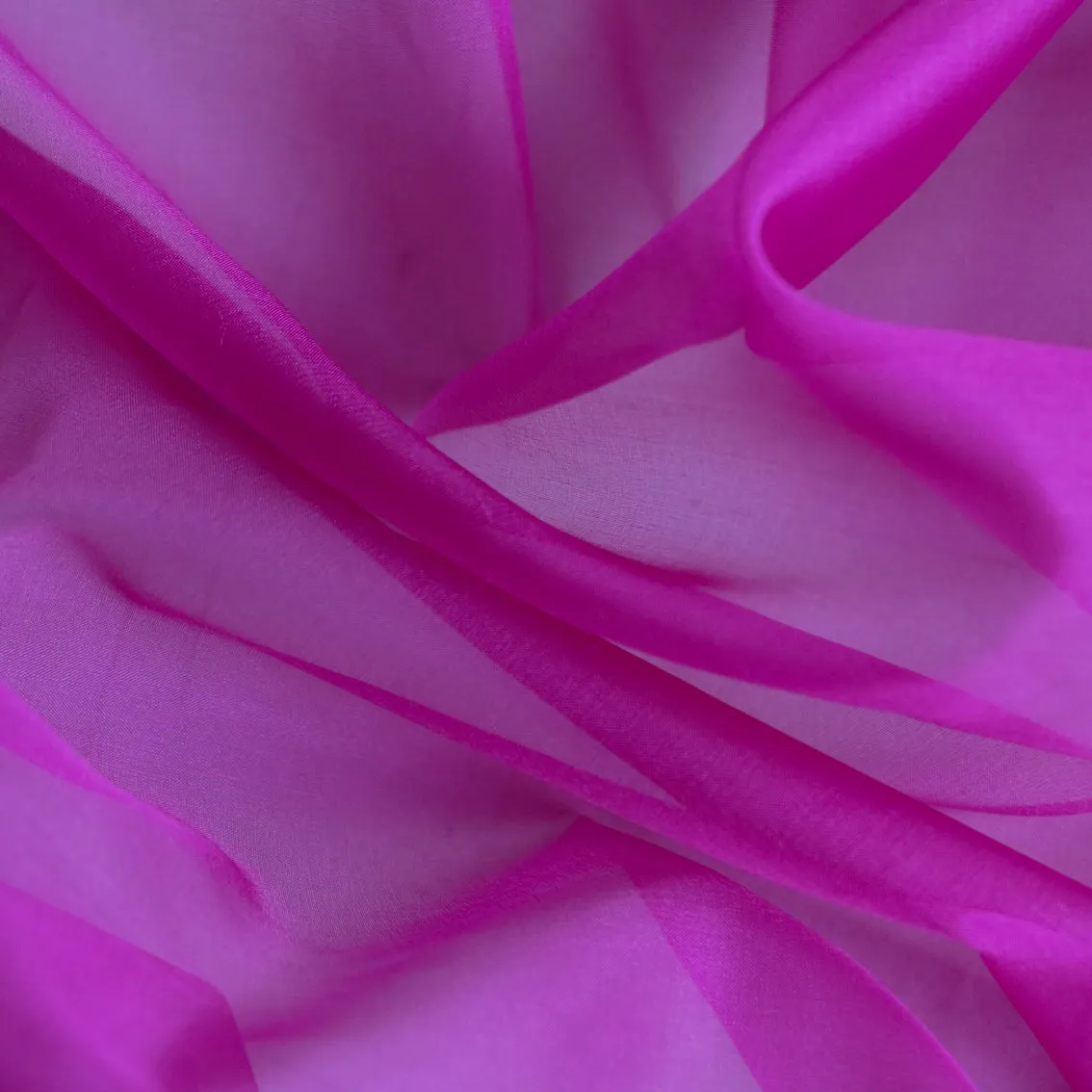 Magenta Silk Organza (112cm wide)