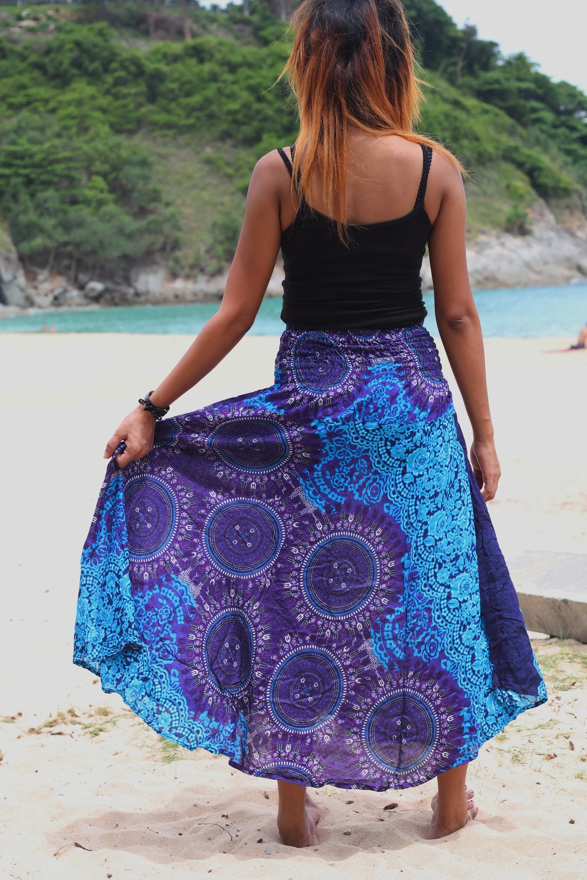 Maxi dress Boho Long Skirt Women Dresses Bohemian Festival Mandala Floral Hippie Dress