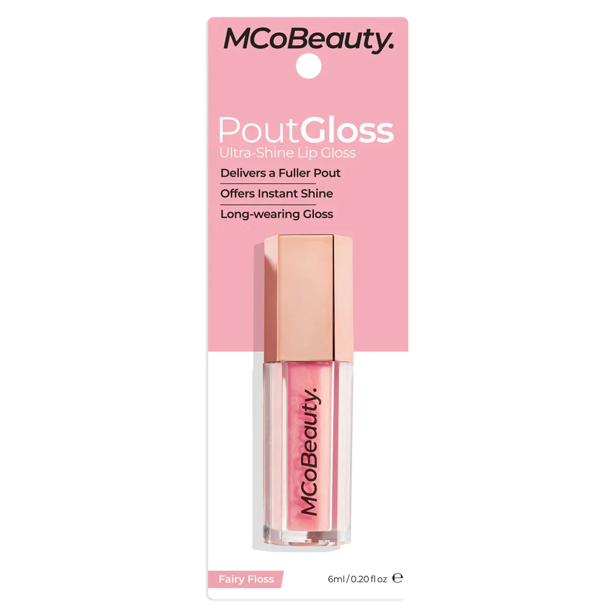 MCOBEAUTY Pout Gloss Ultra Shine Lip Gloss - Fairy Floss