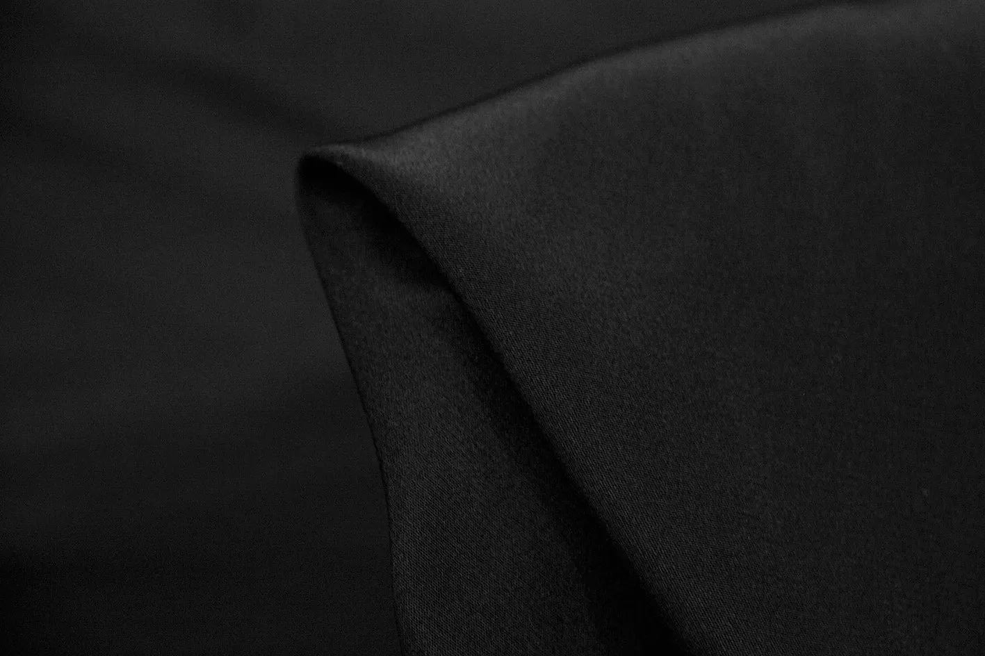 Paris Black Crepe De Chine