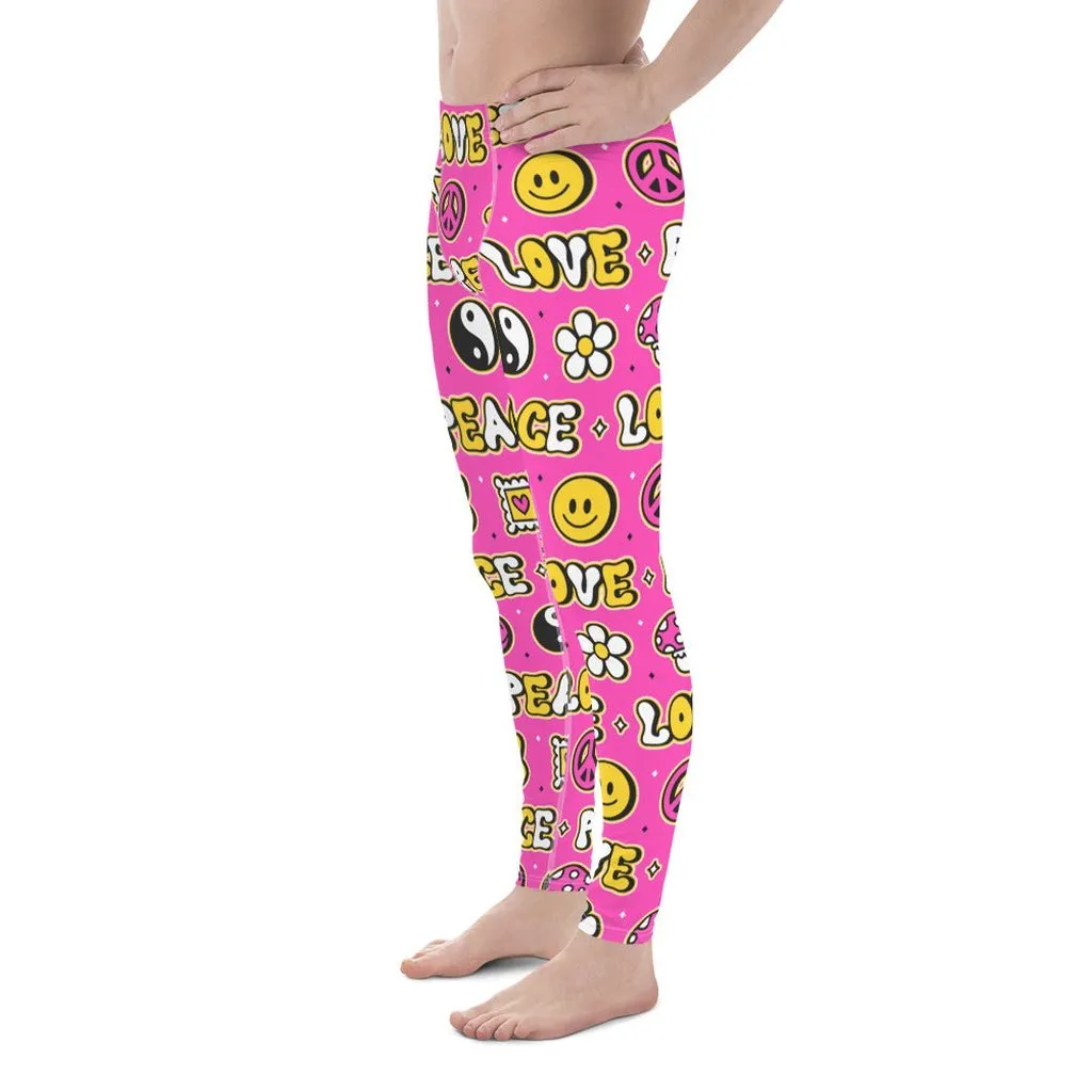 Peace and Love Men's Leggings