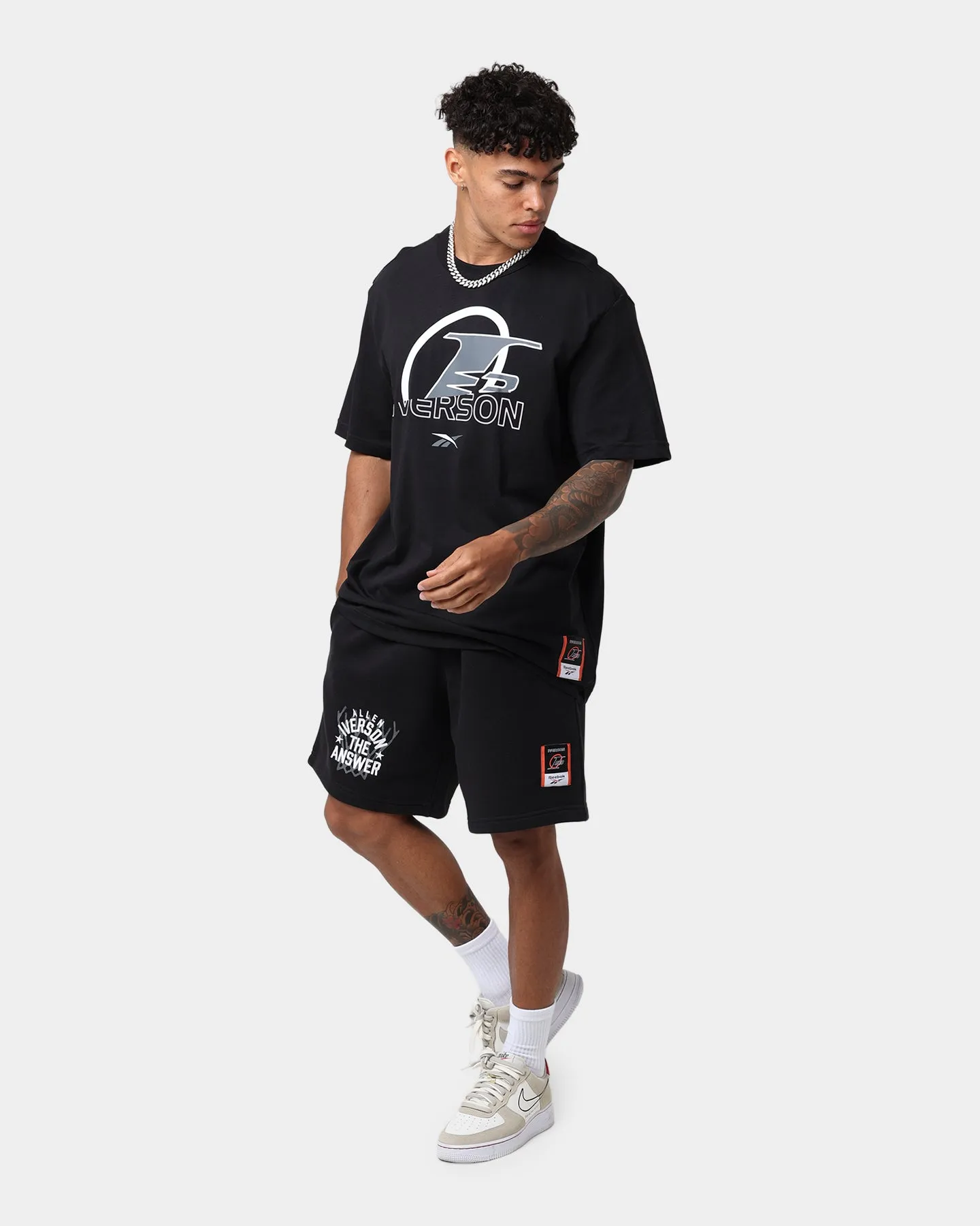 Reebok Iverson Basketball Fleece Shorts Black