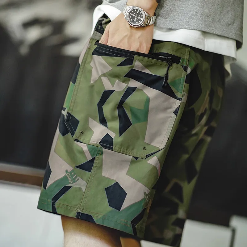 Retro Military Style M90 Camo Shorts