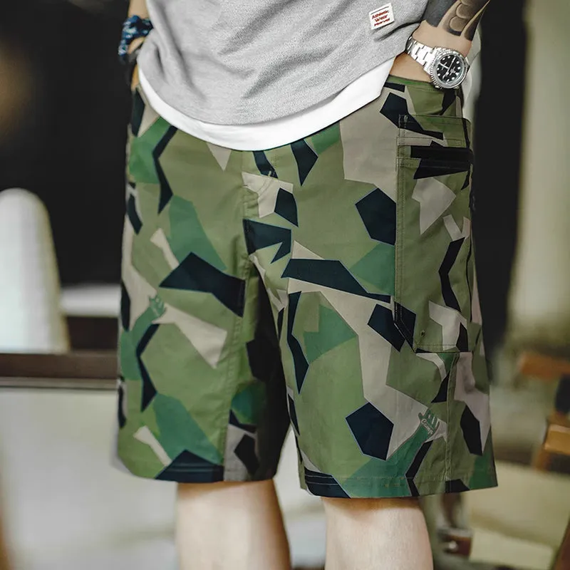 Retro Military Style M90 Camo Shorts