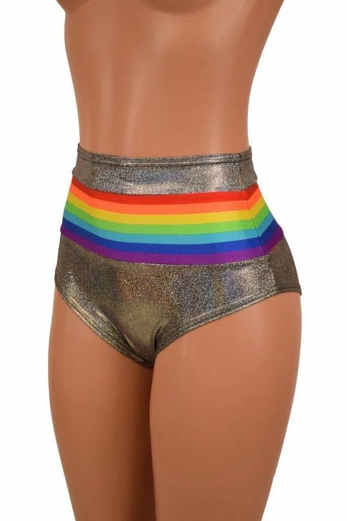 Retro Rainbow Crop Tank & Siren Set