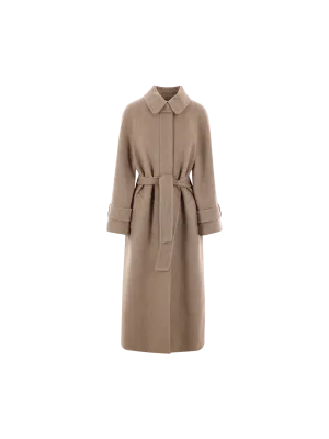 Single-Breasted Cashmere Coat