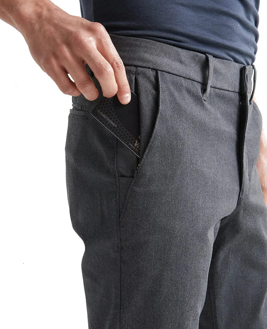 Smart Stretch Pant Slim Charcoal Heather