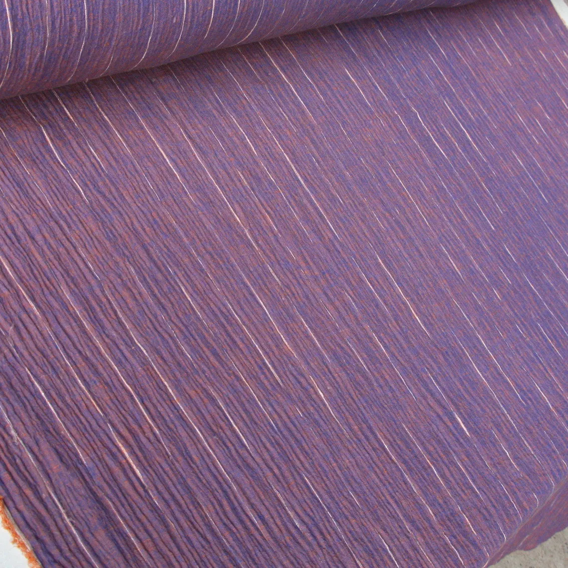 Symi Rust Crinkle Linen