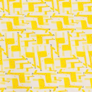 Timeless Treasures Yellow Giraffe Cotton Prints