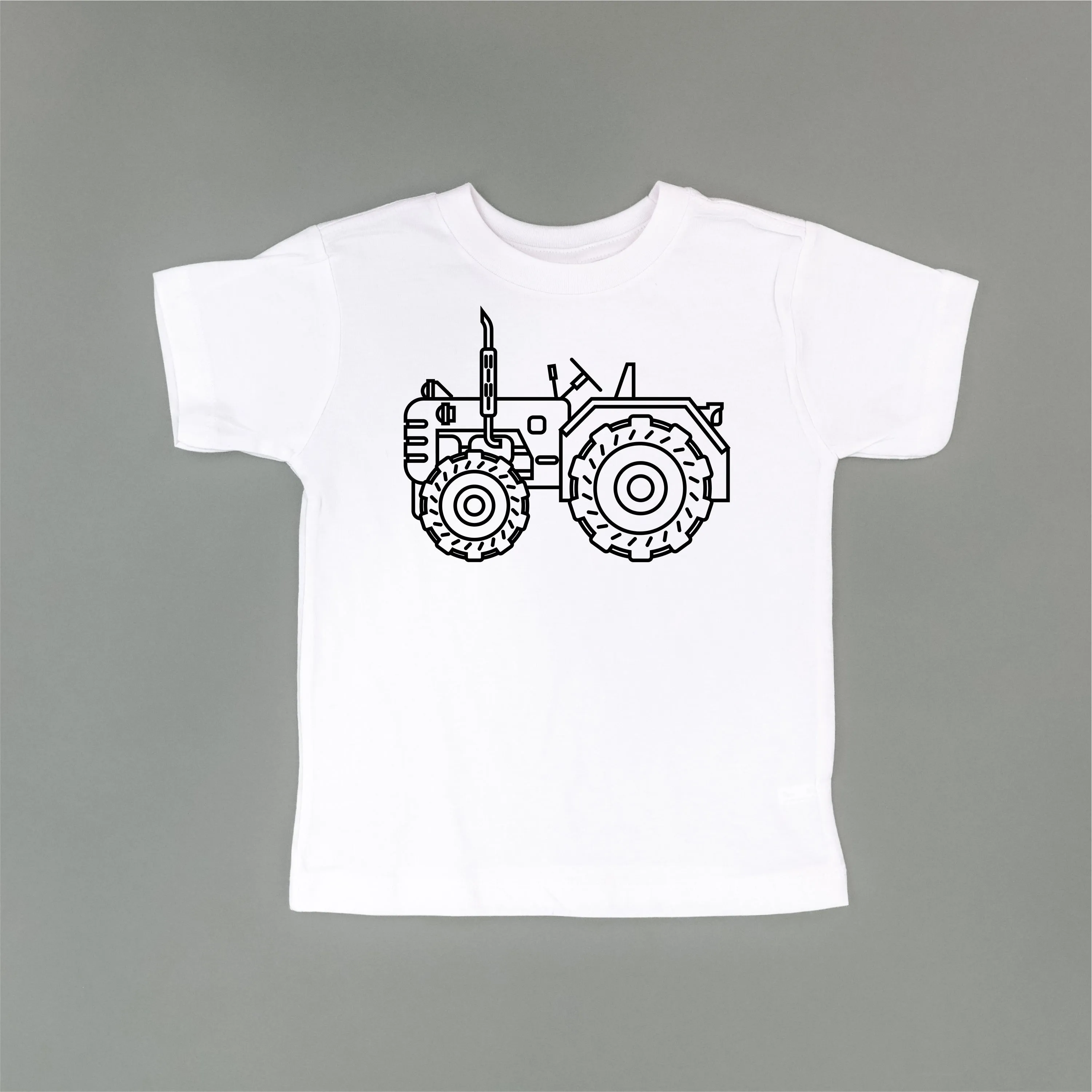 TRACTOR - Minimalist Design - Short Sleeve Child Shirt