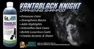 Vantablack Night Dark Coat Enhancing Shampoo 16oz by Nature's Specialties