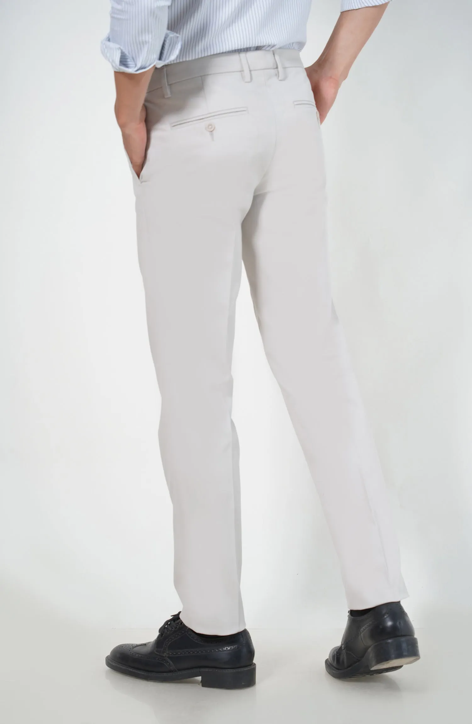 Wrinkle Free Pant - Off White