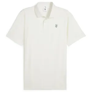 X QGC Jacquard Paisley Polo Warm White - SS24