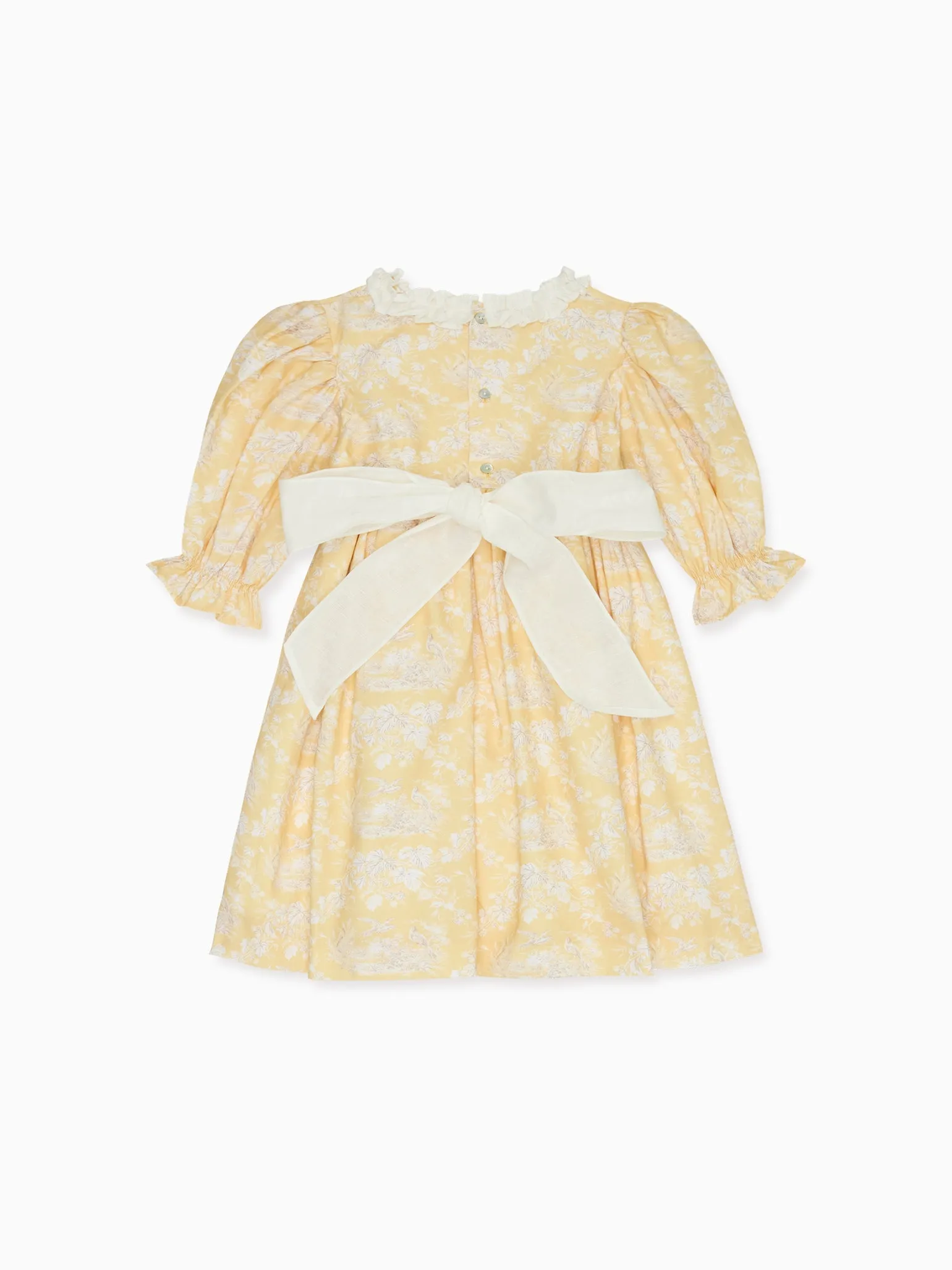 Yellow Toile Silas Girl Dress